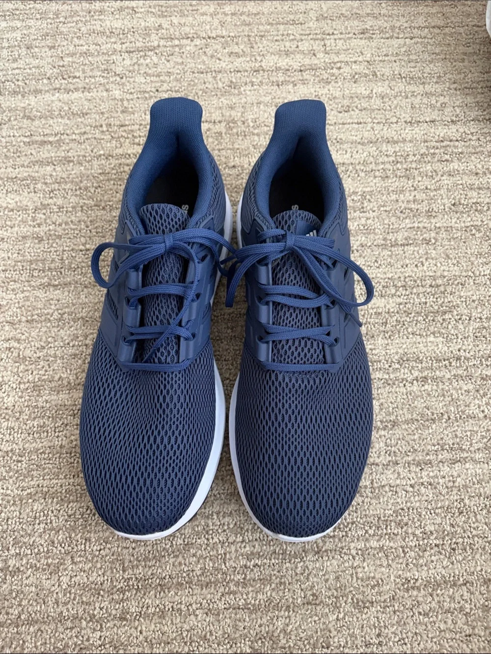 Men's Navy Mesh Athletic Sneakers Adidas